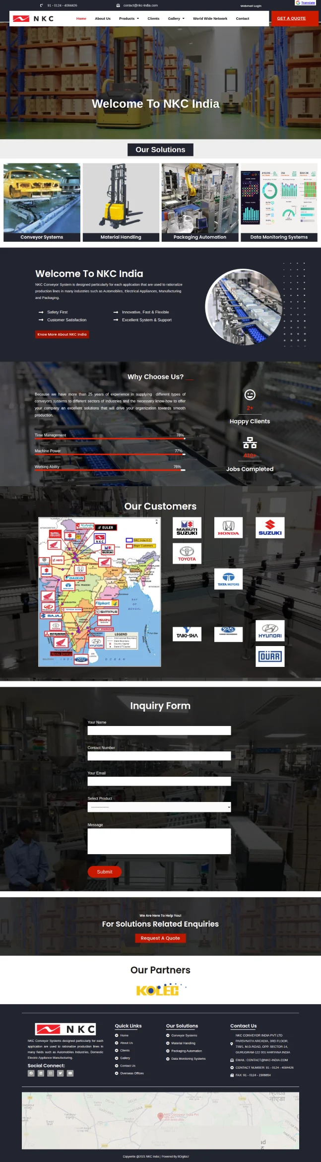 Pavan Products Website Screenshot